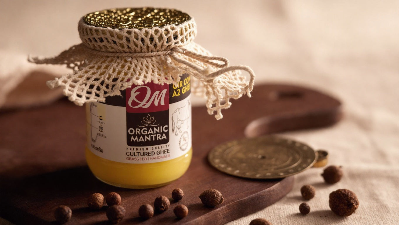 Organic Mantra A2 Bilona Gir Cow Ghee – Cultured Ayurvedic Ghee
